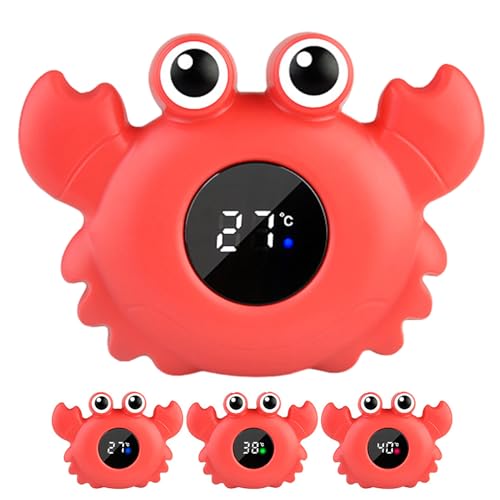 Termómetro de baño flotante - Productos para guardería y Bäby shower | Termómetro digital LCD para agua, monitor de temperatura del agua de baño para niños, bebés, recién nacidos y recién nacidos