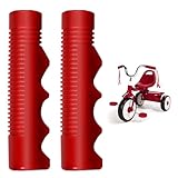Handlebar Grips Compatible with Radio Flyer Tricycle, 3/4 Inch Bicycle Grip, Kids Non-Slip-Bicycle Handlebar Grips, 1 Pair Red Tricycle HandlebarGrips
