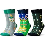 Belloxis Disc Golf Gifts Funny Novelty Golfing Socks for Mens Discgolf Lover Disc Disk Fans Presents and Players Gifts Christmas Birthday Cotton Men Crew Socks Shoes Accessories Stocking Stuff