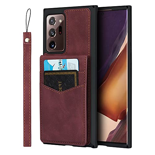 Étui en cuir Samsung Galaxy S20 FE rouge avec housse portefeuille Galaxy A10s rabat