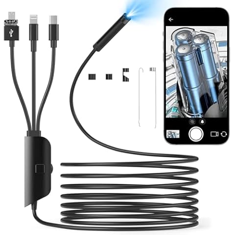 WOVTE 4 in 1 HD Endoscope Camera Cover