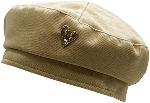 Versatile Beret for Ladies Casual Artistic Winter Woolen Octagonal Hats