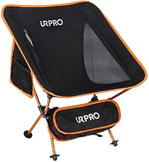 URPRO Outdoor Ultralight Portable Folding Chairs with Carry Bag Heavy Duty 145kgs Capacity Collapsible Chair Camping Folding Chairs Beach Chairs