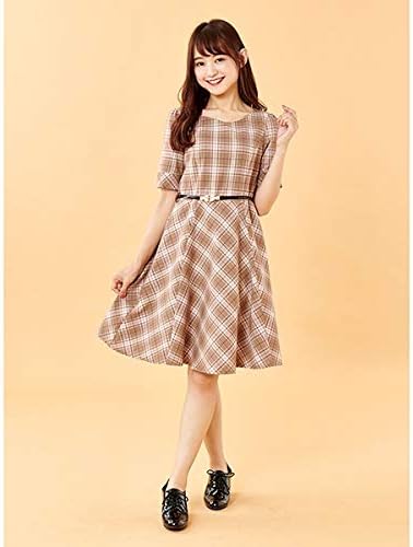 Amazon Co Jp シェリエット バイ プライムパターン Cherite By Prime Pattern チェック柄フレアワンピース 服 ファッション小物