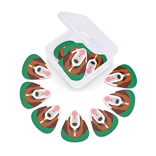 Saint Bernard Lot de 12 médiators en forme de chien pour guitare basse électrique et acoustique - Les Beatles, Paul McCartney, John Lennon, RIngo Starr, George Harrison Saint Bernard Lot de 12 médiators en forme de chien pour guitare basse électrique et acoustique – Image 7