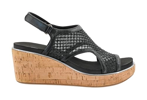 Image of Corkys Footwear Womens Carley Wedges, Featuring Corkys EVA Foam Cushioned Insoles, A 2.5 Inch Heel, Lightweight For All Day Wear, And Hook And Loop Closure