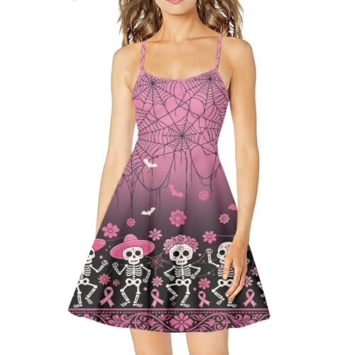 Image of Cozeyat Women Girls Summer Sleeveless Dress Casual Swing Beach Cover Up Knee Length Dresses,Large Size XS-4XL