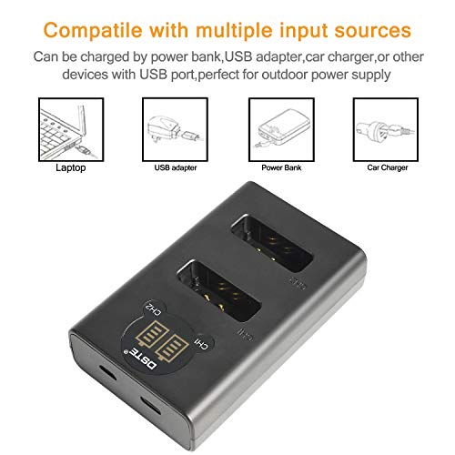 Batterie NB-13L DSTE et chargeur double USB avec ecran LCD pour Canon PowerShot - 6