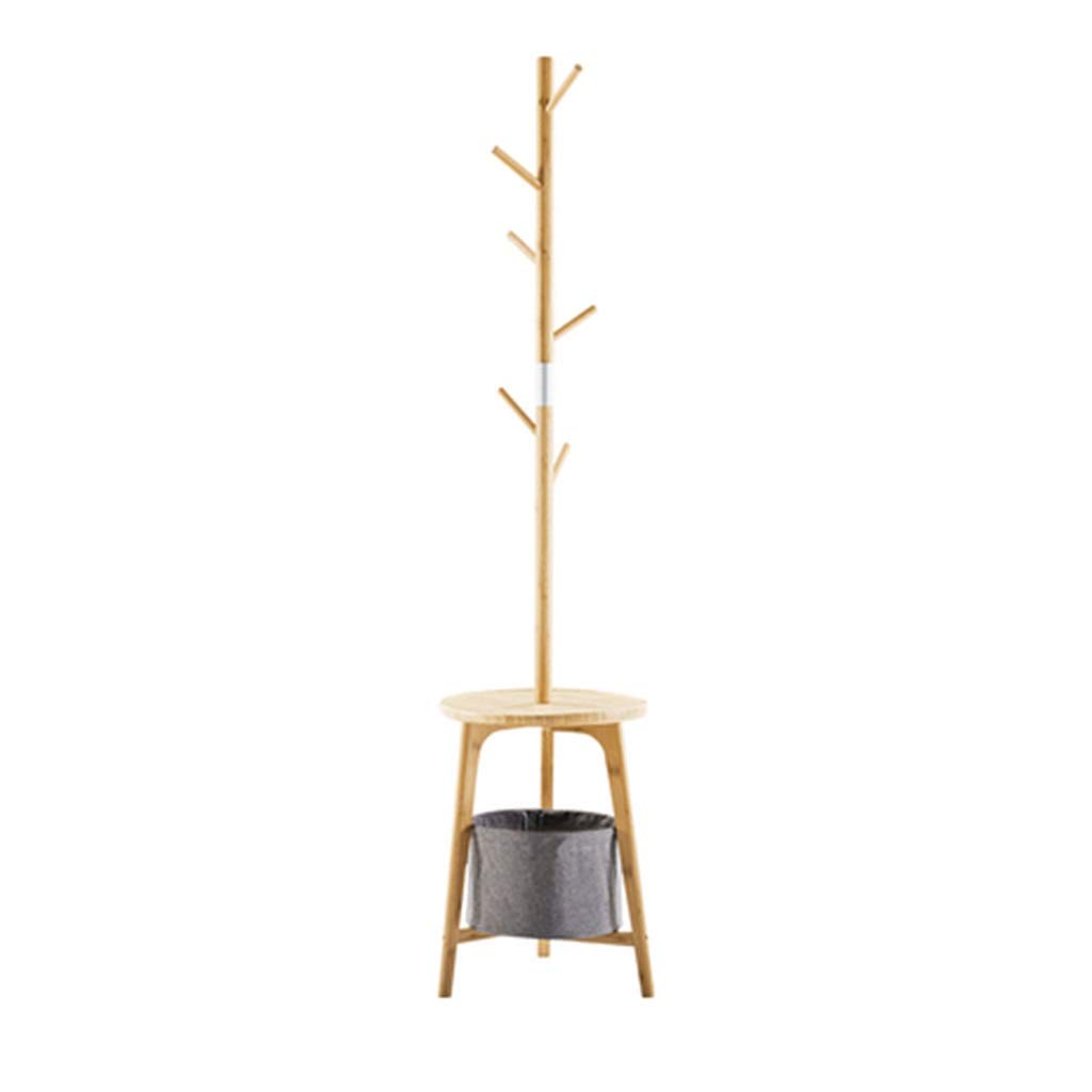 Massivholz Baum Haken mit Hocker und Aufbewahrungsbox Kleiderbügel