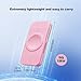 XJPOEFY Charger for Apple Watch, Magnetic Portable iwatch Charger, USB C &USB A Fast Wireless Charging Travel Charger for Apple Watch Series 11/10/9/8/7/6/5/4/3/2/1/SE/UItra 2/Ultra,Pink