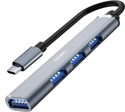 Image of CINCH Compatible with USB C Hub 4 Ports USB Type C to USB C 3.0 Hub USB C Splitter USB Extender,Portable Multiport USB C Hub Compatible with PC, Laptop, iMac, iPad Pro, Dell XPS (USB C HUB Cable)