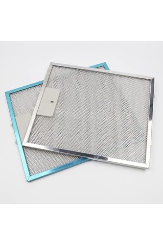 Lux-ell DA6-830 DA6-833 - Filtro antigrasso in metallo, 312 x 226 mm, compatibile con cappe Kumtel