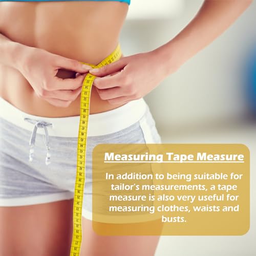 Miniatura 5 de 2 Piezas Cinta Métrica De Costura, Metro De Sastre Suave De Doble Cara, Para Medir Partes Del Cuerpo, 300cm, Cm Inch