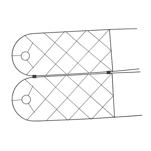 TOGEVAL 2stücke Praktische Eisenrankhilfe Für Topfpflanzen Stabiler Kletterpflanzenstützrahmen Für Garten Und Balkon Für Orchideen Und Andere Rankenpflanzen