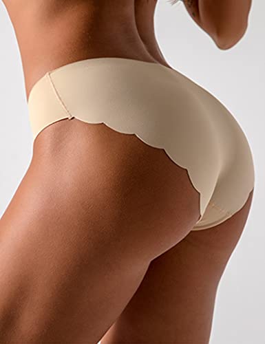 Kiench Teens Girls Seamless Underwear No Show Bikini Panties Tagless 6-Pack3