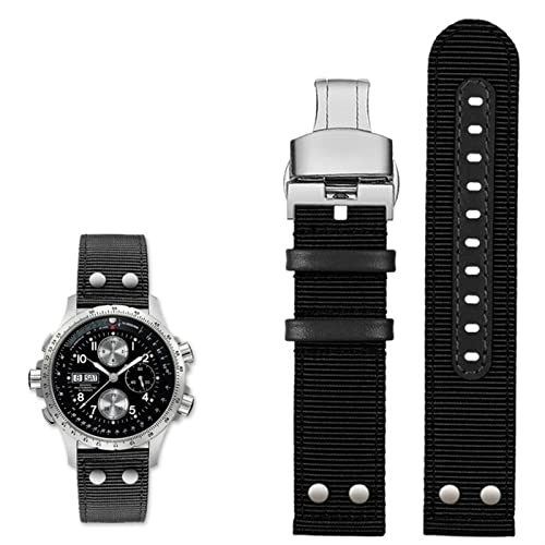 Khaki Aviation bracelet de rechange H77616533 idéal pour le quotidien