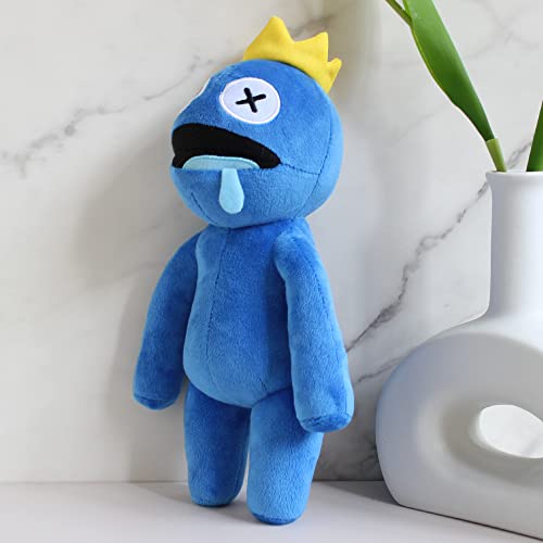 Image of Rainbow Friends Blue Plush Toys, Rainbow Friends Stuffed Animals, Cute Rainbow Friends Plushies Gifts for Kids Halloween Christmas Game Fans