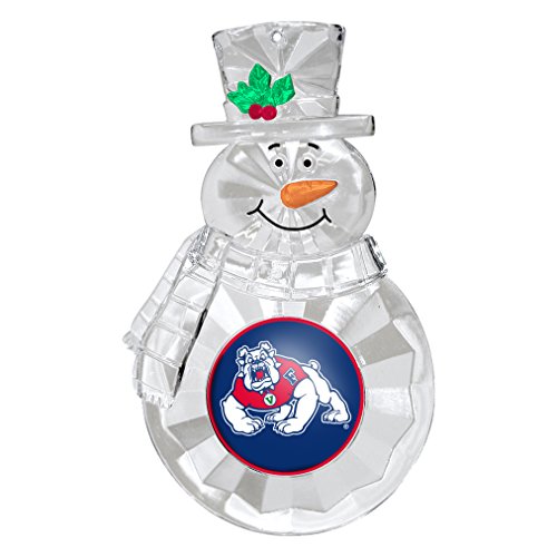 NCAA Fresno State Bulldogs Traditional Snowman Ornament