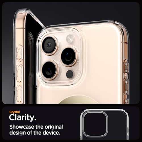 Image of Spigen for iPhone 16 Pro Case, Ultra Hybrid MagFit [Anti-Yellowing] [Compatible with Magsafe] - Clear Gold