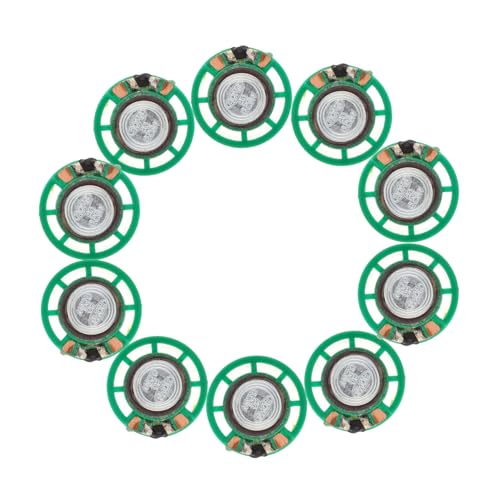 Alasum 外付けマグネットスピーカー 27mm 丸型 0.25w 8ω おもちゃ用 交換用スピーカー ポータブルスピーカー 10個セット