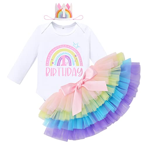 Tenue 1er anniversaire bébé fille, le cadeau parfait avec tutu et bandeau