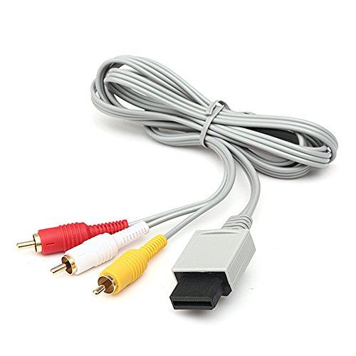 TraderPlus 1,8 m Composite Audio Video AV RCA Kabel Kabel für Nintendo Wii / Wii U Cover