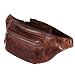 Produktbild STILORD 'Portland' Gürteltasche Leder Vintage Bauchtasche Hüfttasche oder Brusttasche für Kamera Jogging Reise Festival Sport Echtleder, Farbe:Milano - braun