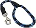 Dogs My Love 18-inch Rope Dog Leash Short (Blue/Black, Large 1/2" (12mm) diam)