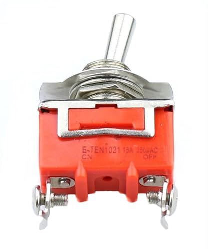 Interrupteur à levier E-TEN1021 avec contacts durables et levier orange - 4
