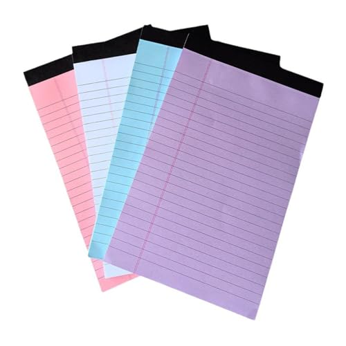 4 PCS 50シートA 4 A 5 Note Pad Legal Pad Line Paper多機能書き込み並べ紙