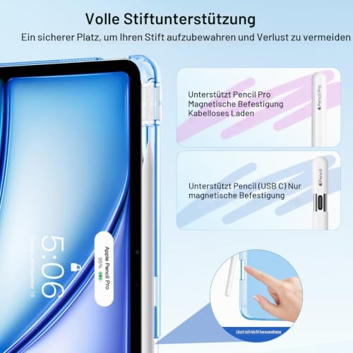 MoKo Hülle für iPad Air 13 Zoll (M4/M3/M2) 2026/2025/2024 mit Stifthalter – Ansicht 6