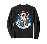 Jirafa Navidad Sudadera