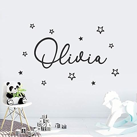 Custom Personalised Name Wall Art Sticker Cover