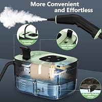 Steam Cleaner, Portable Steamer for Cleaning with 16pcs Accessories, 6-Level Adjustable and 15s Heat-Up, Handheld Steam Cleaner for Home, Tile, Dirt, Grout, Grease, Car Detailing — image 5