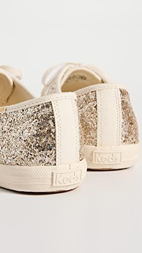 Keds Women's Champion Glitter Sneaker, Gold, 10 | Image 2