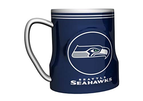Boelter Brands NFL Seattle Seahawks 472931 Coffee Mug, Team Color, 18 oz