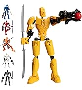 HICAS 3D Printed Action Figure 13 Multi-Jointed Moving Robot Action Figures Kids' Play Action Fig...