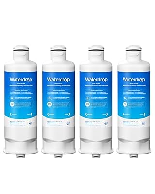 Waterdrop DA97-17376B Replacement for Samsung® HAF-QIN/EXP, DA97-08006C, RF28R7201SR, RF28R7351SG, WD-F45, Refrigerator Water Filter, 4 Filters