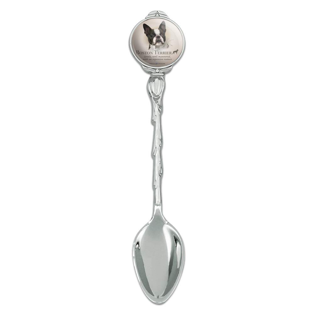 Boston Terrier Dog Breed Novelty Collectible Demitasse Tea Coffee Spoon