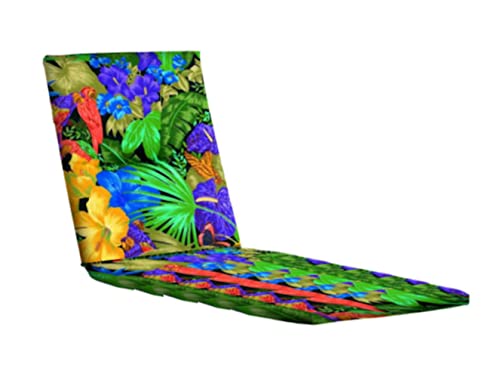 KETTtex EXKLUSIV KTH2 Coussin pour chaise longue de jardin - 200 x 60 x 4 cm - Doux et résistant - Durable - Facile d'entretien - Motif 8194