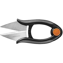 Fiskars Garden Herb Snip, 5, Black & Ergo Gardening Hand Trowel - Ergonomic Handle Design with Hang Hole - Heavy Duty Garden Tool for Digging, Edging, Weed Removal
