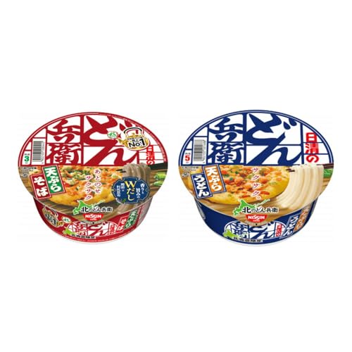 日清 北のどん兵衛 天ぷらセット[うどん・そば]各1箱・合計2箱