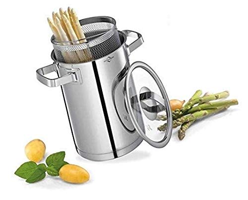 S PENTOLA con CESTELLO per LA Cottura degli ASPARAGI in Acciaio Inox KUCHENPROFI Germany