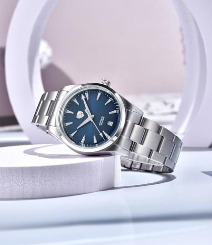 Image of RollsTimi Men's Watch Premium Stainless Steel Automatic Watch with Japanese NH35 Movt, Sapphire Crystal Glass, 38.6mm Case, Luxury Analog Waterproof Wristwatch for Men
