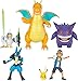 Pokemon Battle Fig Journeys Multipack (5pk) 3' Lucario Sirfetchd and 4.5' Ash & Pikachu (Journeys)