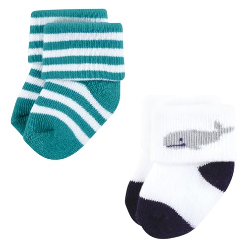 Image of Hudson Baby Baby 8-pack Cotton Rich Newborn and Terry Socks