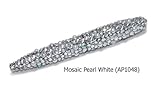 Mosaic Pearl White Crystal Rhinestone Roller Ball Pen