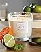 Aldi NO 1 2 WICK CANDLE LIME BASIL & MANDARIN IN GLASS JAR WITH LID 300G