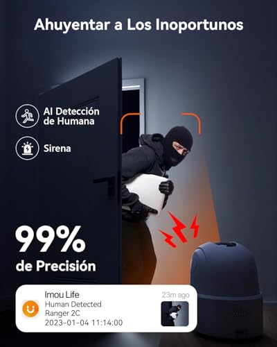 Imou Cámara IP WiFi Interior 2K/3MP Cámara de Vigilancia WiFi Interior 360° - Imagen 6
