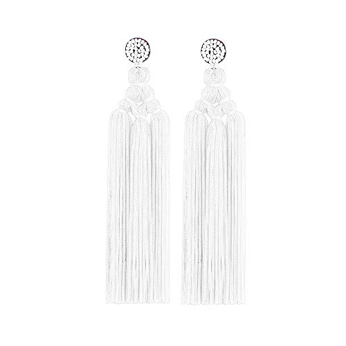 Adoshine Bohemian Tassel Earrings for Women Dangling Chandelier Boho Statement Layer Earrings Long Woven Large Thread Fringe Drop Earrings